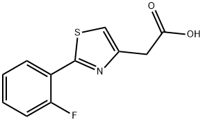 [2-(2-氟-苯基)-噻唑-4-基]-乙酸 结构式