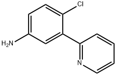 4-氯-3-(2-吡啶基)苯胺 结构式