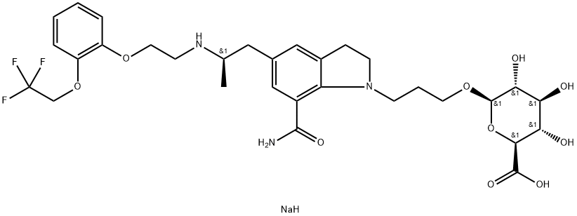 赛洛多辛β-D-葡萄糖苷酸钠盐 结构式