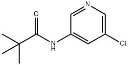 N-(5-CHLORO-PYRIDIN-3-YL)-2,2-DIMETHYL-PROPIONAMIDE 结构式