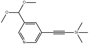 3-(Dimethoxymethyl)-5-((trimethylsilyl)ethynyl)pyridine