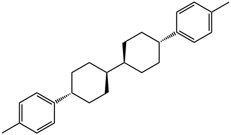 [反式(反式)]-1,1'-[1,1'-二环己基]-4,4'-二基双[4-甲基苯] 结构式