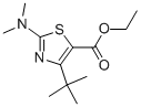 2-(DIMETHYLAMINO)-4-(1,1-DIMETHYLETHYL)-5-THIAZOLECARBOXYLIC ACID ETHYL ESTER 结构式