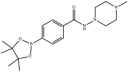 [3-(1'-AMINO-4'-METHYLPIPERAZINE-1-CARBONYL)PHENYL] BORONIC ACID PINACOL ESTER 结构式