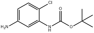 (5-氨基-2-氯苯基)-氨基甲酸叔丁酯 结构式