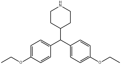 4-[bis(4-ethoxyphenyl)methyl]piperidine 结构式