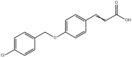 (E)-3-(4-((4-氯苄基)氧基)苯基)丙烯酸 结构式