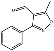 5-甲基-3-苯基-4-异噁唑甲醛 结构式