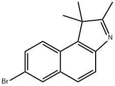 7-溴-1,1,2-三甲基-1H-苯并[e]吲哚 结构式