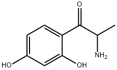 1-Propanone,  2-amino-1-(2,4-dihydroxyphenyl)- 结构式