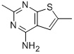 2,6-DIMETHYLTHIENO[2,3-D]PYRIMIDIN-4-AMINE 结构式
