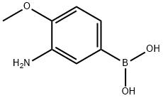 3-氨基-4-甲氧基苯硼酸 结构式