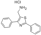 (2,4-DIPHENYL-1,3-THIAZOL-5-YL)METHYLAMINE HYDROCHLORIDE 结构式