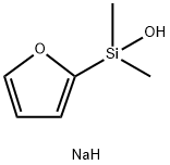 2-呋喃基二甲基硅烷醇钠盐 结构式