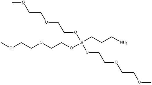 3-氨丙基三(甲氧基乙氧基乙氧基)硅烷 结构式