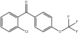 2'-chloro-4-trifluoromethoxybenzophenone 结构式