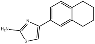 2-氨基-4-(5,6,7,8-四氢-2-萘基)噻唑 结构式