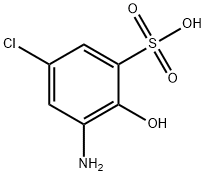 4-氯-2-氨基苯酚-6-磺酸 结构式