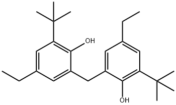 2,2'-亚甲基双(4-乙基-6-叔丁基苯酚) 结构式