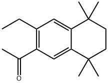 7-acetyl-6-ethyl-1,2,3,4-tetrahydro-1,1,4,4-tetramethylnaphthalene 结构式