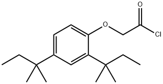 [2,4-二(1,1-二甲基丙基)苯氧基]乙酰氯 结构式