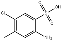2-氨基-5-氯-4-甲基苯磺酸 结构式