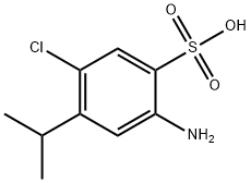 2-amino-4-isopropyl-5-chlorobenzenesulfonic acid 结构式