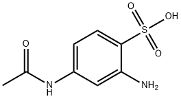 4-乙酰氨基-2-氨基苯磺酸 结构式