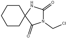 3-(Chloromethyl)-1,3-diazaspiro[4.5]decane-2,4-dione 结构式