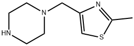 1-[(2-甲基-1,3-噻酚-4-基)甲基]哌嗪 结构式