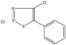 4-氯-5-苯基-1,2,3-二噻唑-1-氯化鎓 结构式