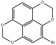 4-溴-萘并[1,8-DE:4,5-D'E']BIS[1,3]二氧(杂)芑 结构式