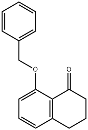 8-苄氧基-1-萘满酮 结构式