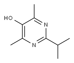 2-异丙基-4,6-二甲基-5-嘧啶醇 结构式