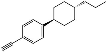 4-(反式-4-丙基环己基)苯乙炔 结构式