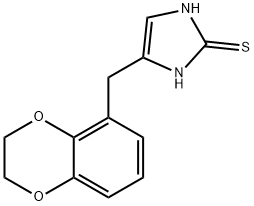 2H-Imidazole-2-thione,  4-[(2,3-dihydro-1,4-benzodioxin-5-yl)methyl]-1,3-dihydro- 结构式