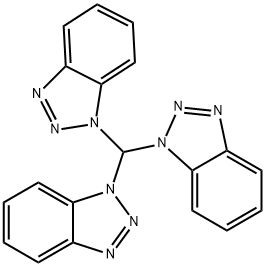 三-(1-苯并三唑基)甲烷 结构式
