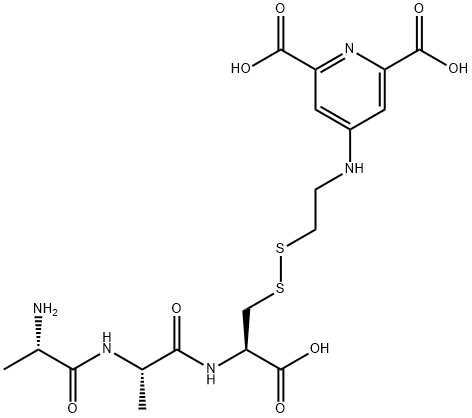 alanylalanyl-S-(4-(N-(2-thioethyl))aminopyridine-2,6-dicarboxylic acid)cysteine 结构式