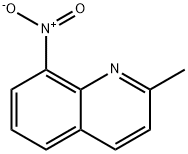 8-硝基喹那啉(8-硝基-2-甲基喹啉) 结构式