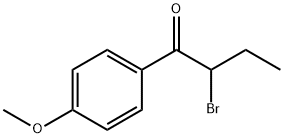 2-溴-1-(4-甲氧基苯基)丁-1-酮 结构式