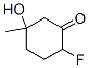 Cyclohexanone, 2-fluoro-5-hydroxy-5-methyl- (9CI) 结构式