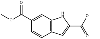 吲哚-2,6-二甲酸甲酯 结构式