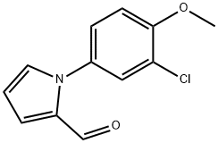 1-(3-CHLORO-4-METHOXYPHENYL)-1H-PYRROLE-2-CARBALDEHYDE 结构式