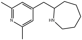 2-[(2,6-DIMETHYL-4-PYRIDINYL)METHYL]HEXAHYDRO-1H-AZEPINE 结构式