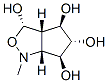 1H-Cyclopentcisoxazole-3,4,5,6-tetrol, hexahydro-1-methyl-, 3S-(3.alpha.,3a.beta.,4.beta.,5.alpha.,6.beta.,6a.beta.)- 结构式