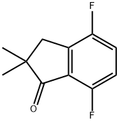 4,7-DIFLUORO-2,3-DIHYDRO-2,2-DIMETHYL-1H-INDEN-1-ONE 结构式