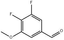 3,4-二氟-5-甲氧基苯甲醛 结构式