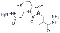 .alpha1-methyl-4-[2-(methylthio)ethyl]-2,5-dioxoimidazolidine-1,3-di(propionohydrazide) 结构式