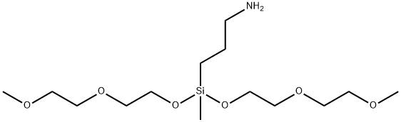 9-[2-(2-methoxyethoxy)ethoxy]-9-methyl-2,5,8-trioxa-9-siladodecan-12-amine 结构式