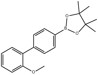 4-(2-甲氧基)苯基硼酸频哪醇酯 结构式